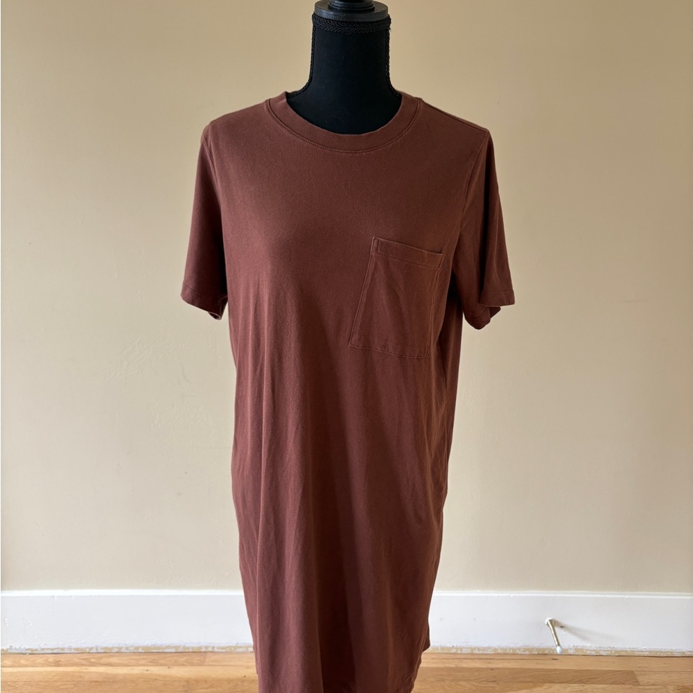 Everlane Women's Rust Brown The Cotton Weekend Dress